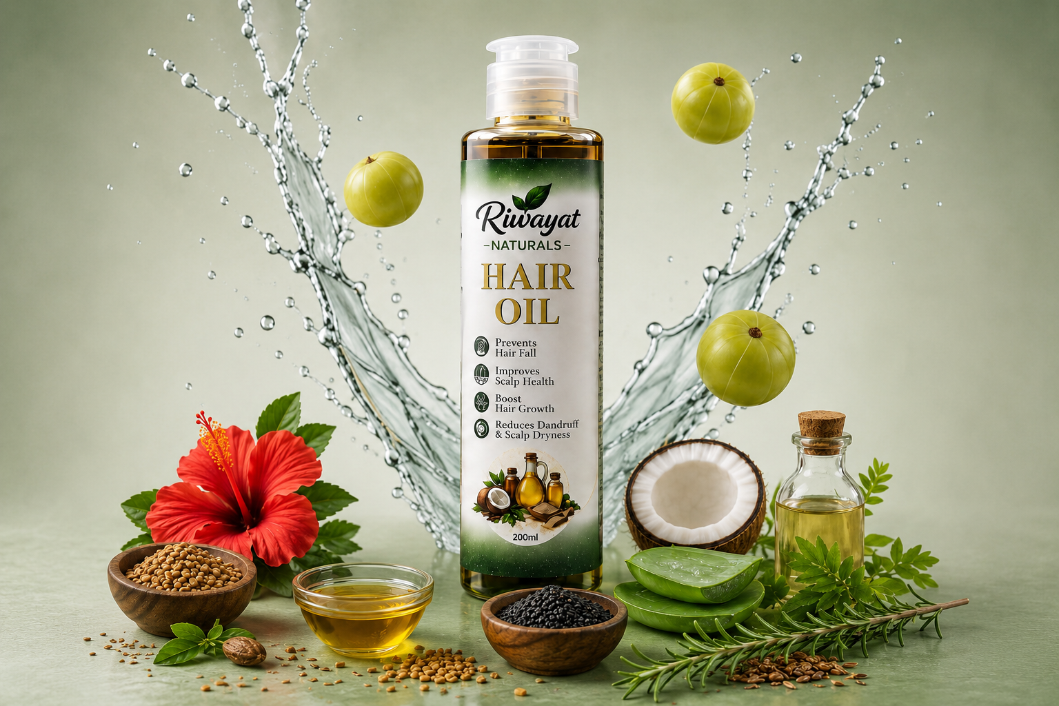 Herbal hair oil